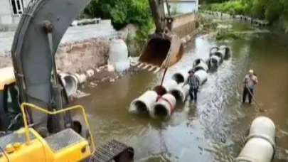 (Videolu Haber) İnönü Mahallesi’nde Dere Islah Çalışmaları