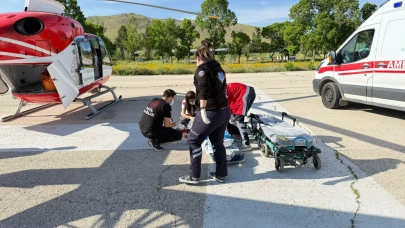 Patnoslu Minik Poyraz, Hayata Tutunmak İçin Helikopterle Malatya’ya Sevk Edildi