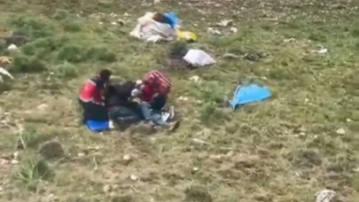 Ambulans Helikopter bayılan çoban için yaralandı