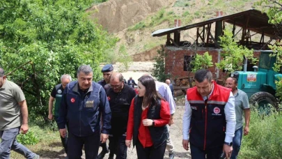 Uzundere'nin Çağlayan Mahallesi'nde LİDAR ölçümü