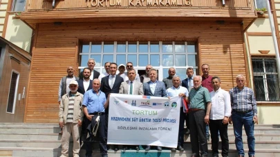 Erzurum’da Süt üretimi için 30 milyonluk projenin imzaları atıldı