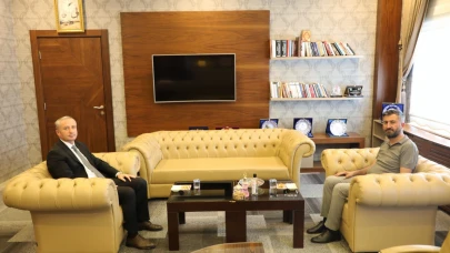 AK Parti Ağrı İl Başkanı Yıldız’dan Milli Eğitim Müdürü Kökrek’e Ziyaret