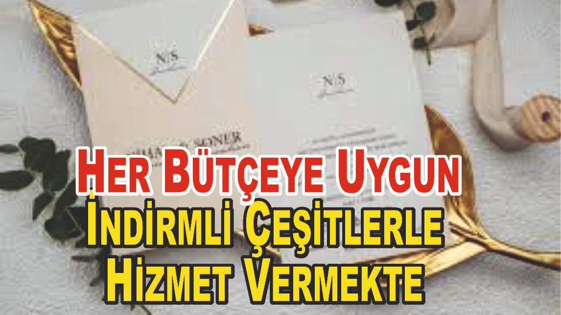 Patnos’ta Yiğit Matbaa’dan Düğün Davetiyelerinde Şok İndirimler!
