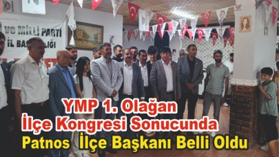 YMP 1. Olağan  İlçe Kongresi Sonucunda Patnos  İlçe Başkanı Belli Oldu