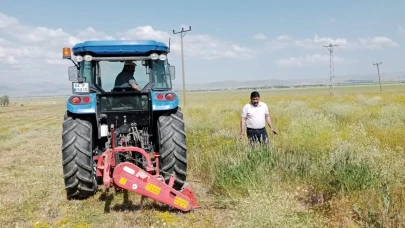 Patnos'ta yem bitkileri hasat dönemi başladı