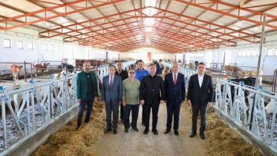 Erzinvan Valisi Hamza Aydoğdu Düve Üretim Merkezi’nde incelemelerde bulundu