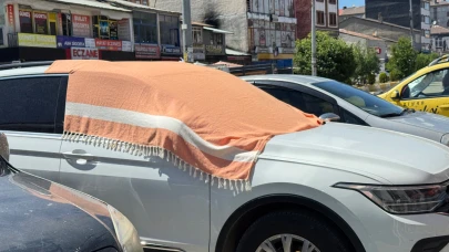 Ağrı’da Araçlara Battaniyeli Koruma