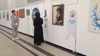 Van'da Her Çocuk Bir Umuttur Vakfı’ndan kimsesiz çocuklar yararına resim sergisi düzenlendi
