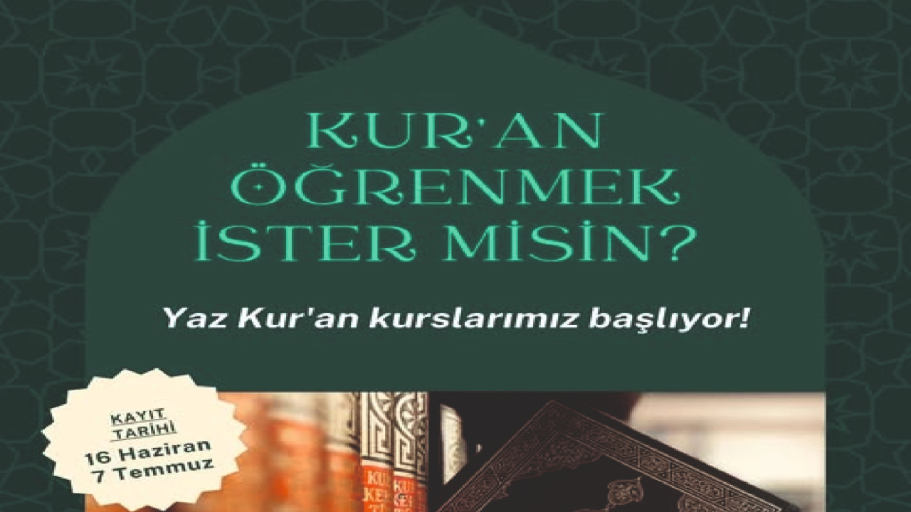 Erciş’te Yaz Kuran Kursları Başlıyor