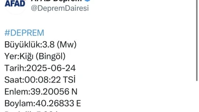 Orta şiddetindeki deprem paniğe neden oldu
