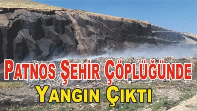 Patnos Şehir Çöplüğünde Yangın Çıktı!