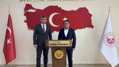 Ağrı'nın Diyadin ilçesi Kaymakamı Korkusuz’a hayırlı olsun ziyareti