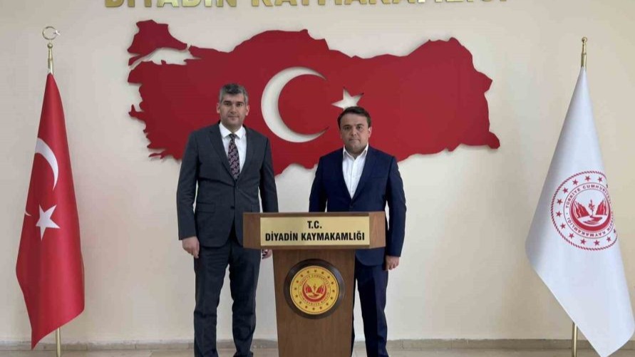 Ağrı'nın Diyadin ilçesi Kaymakamı Korkusuz’a hayırlı olsun ziyareti