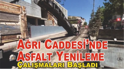 Patnos Belediyesi Ağrı Caddesi’nde Asfalt Yenileme Çalışmalarına Başladı