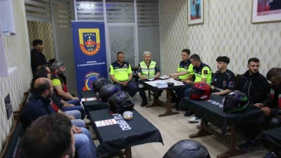 Motosiklet sürücülerine güvenlik eğitimi
