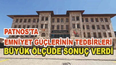 Patnos'ta Suç Oranlarında Büyük Düşüş