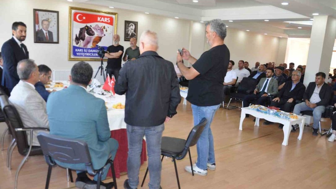 Veteriner hakimler Kars'ta 137 bin buzağı küpeledi