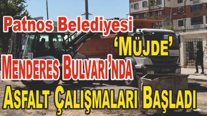 Menderes Bulvarı’nda Asfalt Çalışmaları Başladı