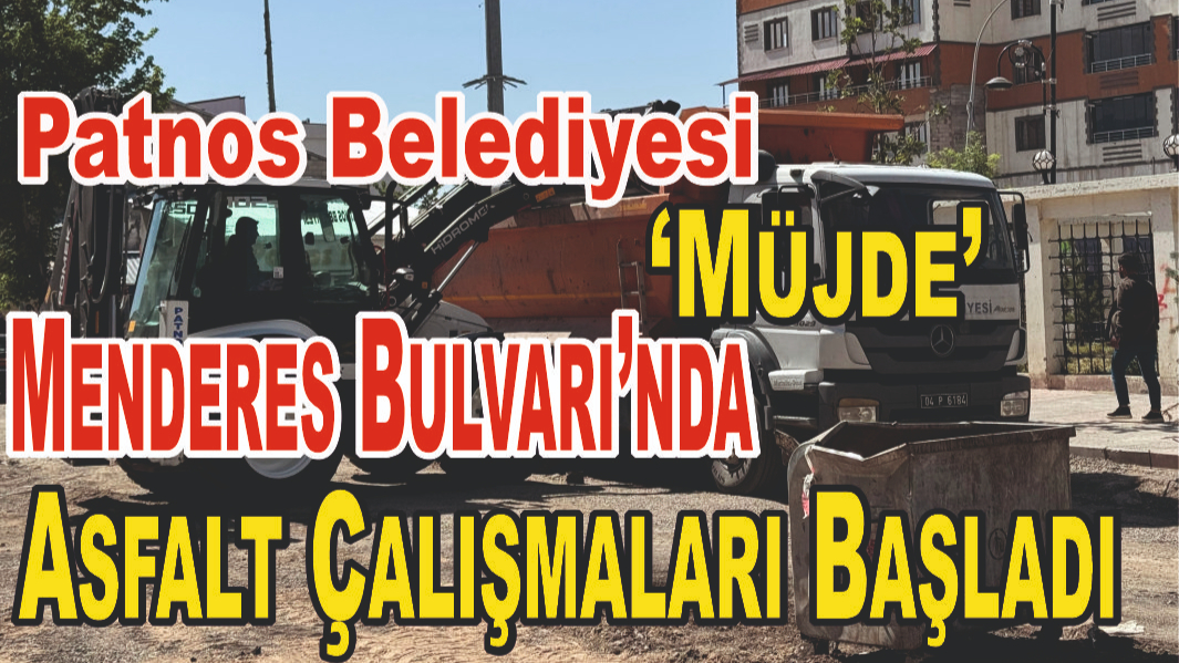 Menderes Bulvarı’nda Asfalt Çalışmaları Başladı
