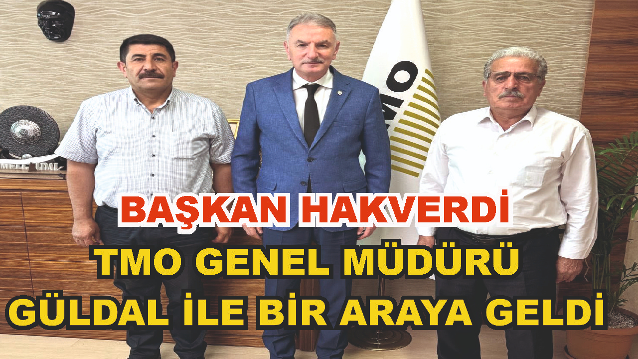 Patnos Ziraat Odası Başkanı Hakan Hakverdi TMO Genel Müdürü Ahmet Güldal'ı Ziyaret Etti