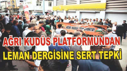 Ağrı Kudüs Platformundan Sert Tepki