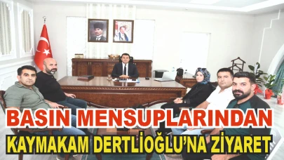 Patnos Yerel Basınından Kaymakam Dertlioğlu'na Ziyaret