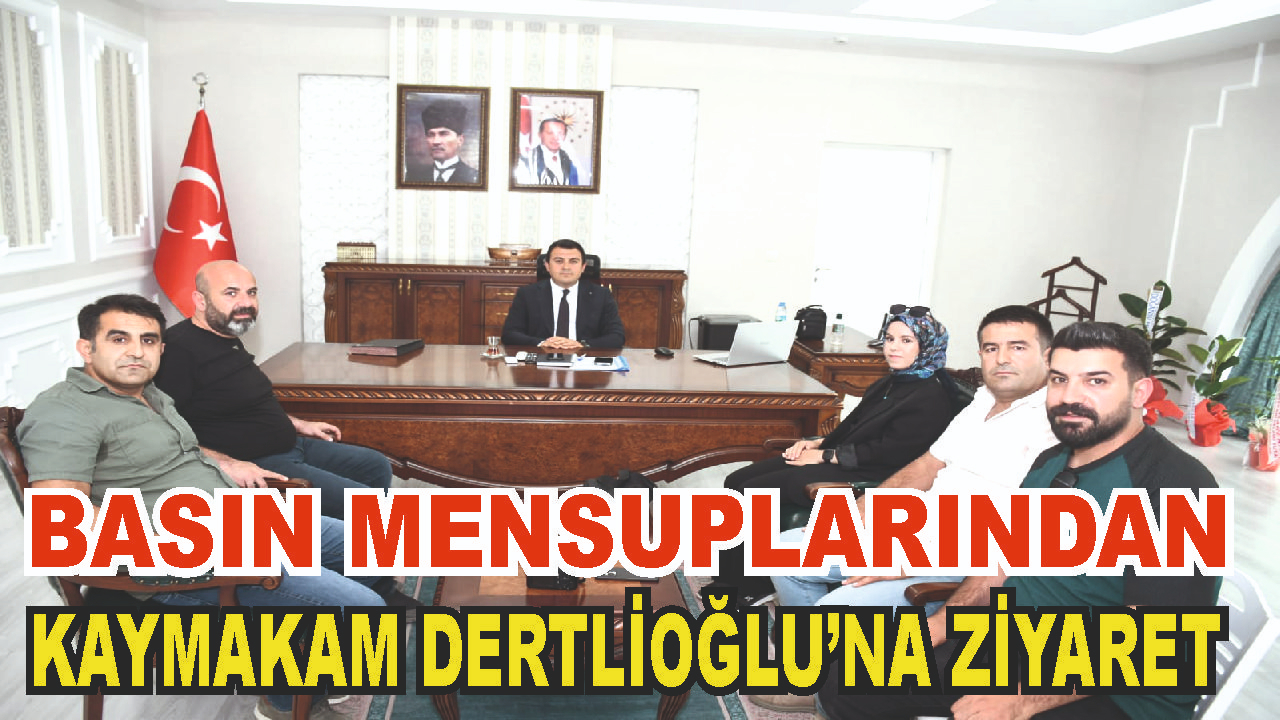 Patnos Yerel Basınından Kaymakam Dertlioğlu'na Ziyaret