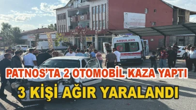 Patnos'ta Trafik Kazası :3 Yaralı (Videolu Haber)