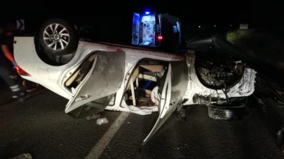 Malatya’da otomobil devrildi: 4 yaralı