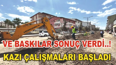 Patnos'ta krize dönen  yol çalışmalarında düğüm çözülüyor