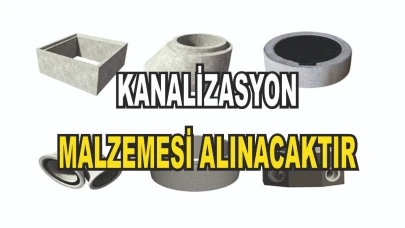 AĞRI BELEDİYESİ ALT YAPI İŞLERİ İÇİN MALZEME SATIN ALACAKTIR