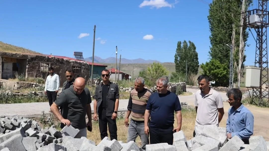 Kaymakam ekinci yol çalışmaları yerinde denetledi