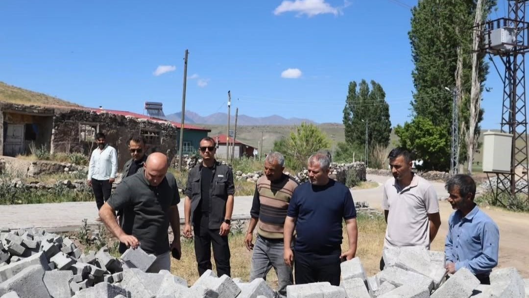 Kaymakam ekinci yol çalışmaları yerinde denetledi