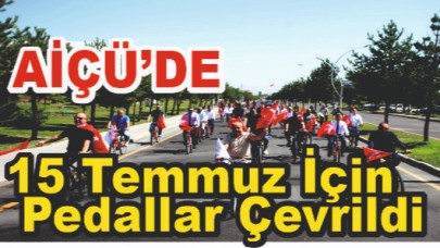 AİÇÜ’de 15 Temmuz Demokrasi ve Milli Birlik Günü Dolayısıyla Bisiklet Turu Düzenlendi