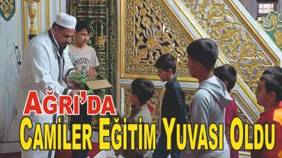 Ağrı’da Camiler Eğitim Yuvası Oldu