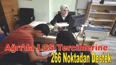 Ağrı’da LGS Tercihlerine 266 Noktadan Destek
