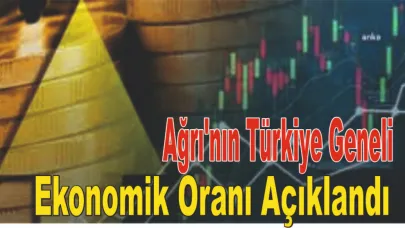 TÜİK Verilerine Göre Ağrı'nın Ülke Sıralamasınad Ekonomik Ortalaması Açıklandı