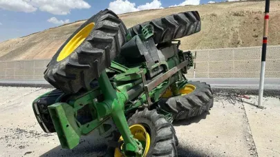 Muş'ta traktör kazası: 1 yaralı