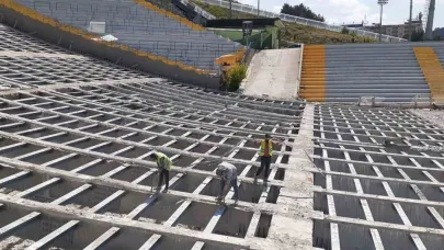 Erzurum'da atlama kulelerinde tadilat çalışmaları devam ediyor