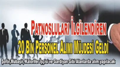20 Bin Personel Alımı Müjdesi: Şartlar ve Tarih Hakkında Detaylar Açıklandı