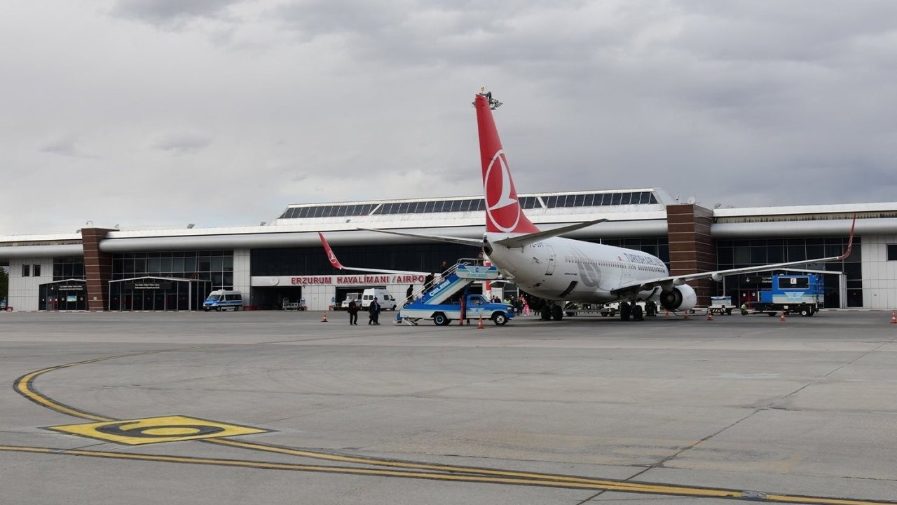 Erzurum’da ilk çeyrek ayından 601  bin 241 kişi uçtu