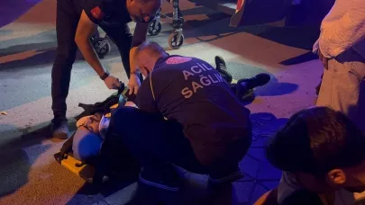 İki motosikletin karıştığı kazada, 2 kişi yaralandı