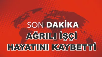 Ağrılı İşçi İskeleden Düşerek Hayatını Kaybetti