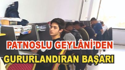 Patnos'ta YKS'de Türkiye Derecesi