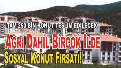 250 Bin Sosyal Konut İçin Başvurular Başlıyor: Ağrı da Listede!