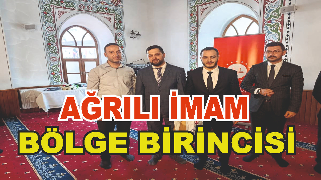 Ağrılı İmam, Etkili Hutbe Sunumu Yarışması’nda Bölge Birincisi Oldu