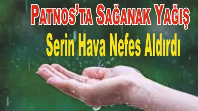 Patnos’ta Sağanak Yağış Etkili Oldu: Serin Hava Nefes Aldırdı