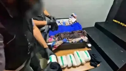 Hakkari'de Polis bavuldan 17 kilo 780 uyuşturucu elegeçirdi