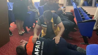 Valilik personeline yangın eğitimi verildi