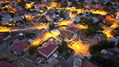 Ağrı Şehir Merkezi Gece Dron Görüntüleriyle Büyüledi